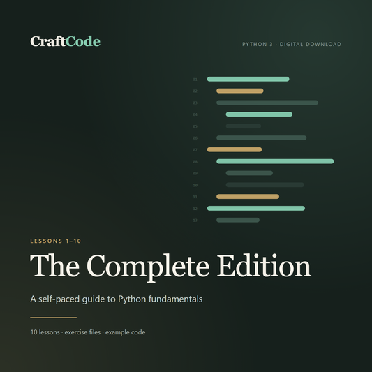 CraftCode Complete Edition (Parts 1–3)