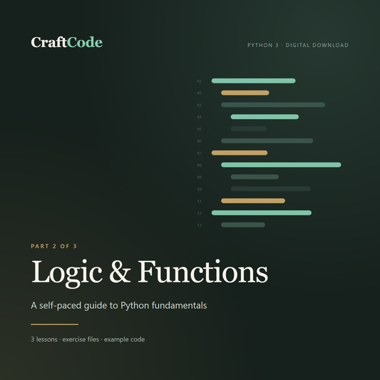 CraftCode Part 2: Logic & Functions